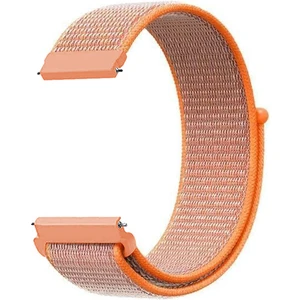 Amazfit Gtr 42MM Hasırlı Kordon Woven Sport Loop Turuncu