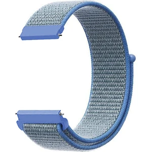 Amazfit Gtr 42MM Hasırlı Kordon Woven Sport Loop Mavi