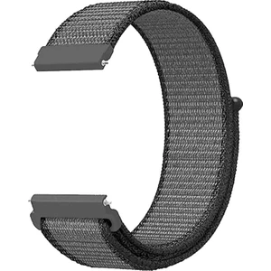Samsung Gear S2 Classic Hasırlı Kordon Woven Sport Loop Gri