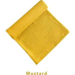 Tiny Lamb Tinylamb Cuddle %100 Pamuk Müslin Örtü Mustard 100 x 150 cm