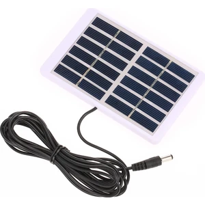 Solar Şarj Cihazı 1.2W / 6V 5521 Dc Çıkışlı 3m Kablo (Yurt Dışından)