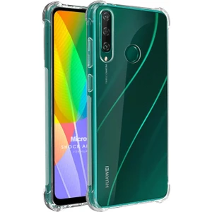 Huawei Y6P Kılıf Shock Absorbing Şeffaf