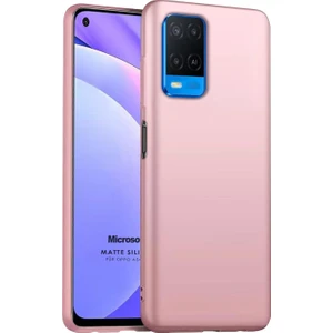 Matte Silicone Oppo A54 4g Kılıf Rose Gold