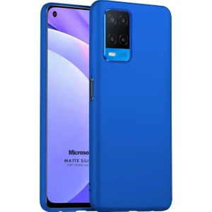 Matte Silicone Oppo A54 4g Kılıf Mavi