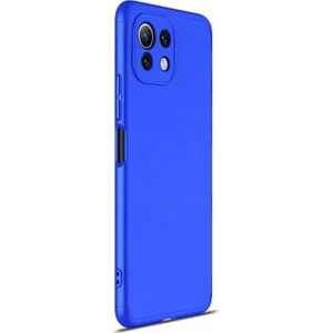 Xiaomi Mi 11 Lite Kılıf Double Dip 360 Protective Mavi