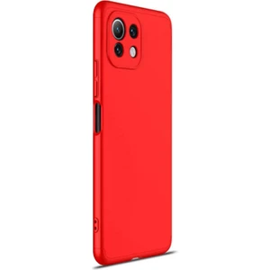 Xiaomi Mi 11 Lite Kılıf Double Dip 360 Protective Kırmızı