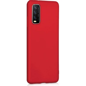 Matte Silicone Vivo Y11S Kılıf Kırmızı