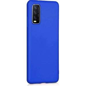 Matte Silicone Vivo Y11S Kılıf Mavi