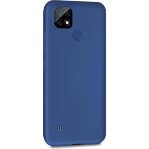 Matte Silicone Realme C21 Kılıf Lacivert