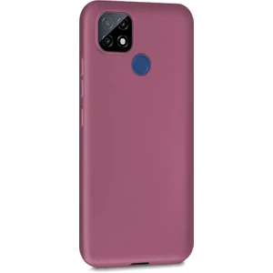 Matte Silicone Realme C25 Kılıf Mor