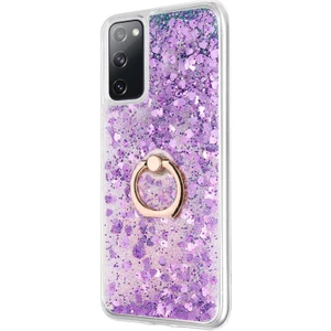 Samsung Galaxy S20 Fe Kılıf Glitter Liquid Holder Mor