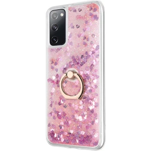 Samsung Galaxy S20 Fe Kılıf Glitter Liquid Holder Pembe