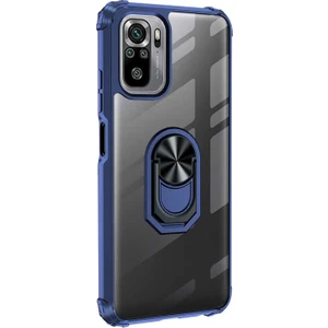 Xiaomi Redmi Note 10 Kılıf Grande Clear Ring Holder Lacivert
