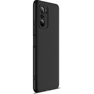 Xiaomi Redmi K40 Kılıf Double Dip 360 Protective Siyah