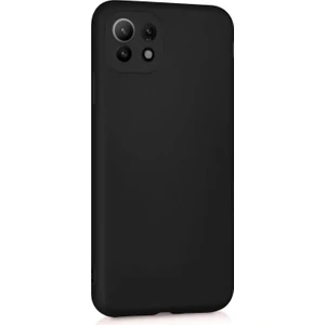 Matte Silicone Xiaomi Mi 11 Lite Kılıf Siyah