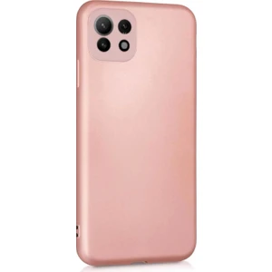 Matte Silicone Xiaomi Mi 11 Lite Kılıf Rose Gold