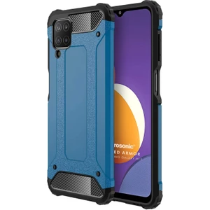 Samsung Galaxy M12 Kılıf Rugged Armor Mavi