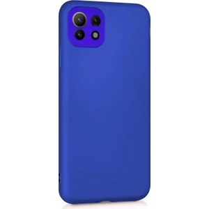 Matte Silicone Xiaomi Mi 11 Lite Kılıf Mavi