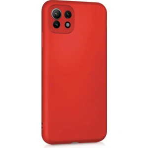 Matte Silicone Xiaomi Mi 11 Lite Kılıf Kırmızı