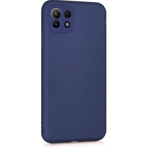 Matte Silicone Xiaomi Mi 11 Lite Kılıf Lacivert