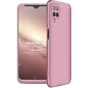 Samsung Galaxy M12 Kılıf Double Dip 360 Protective Rose Gold