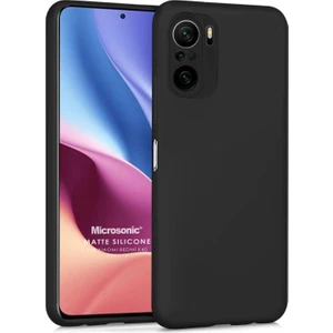 Matte Silicone Xiaomi Redmi K40 Kılıf Siyah