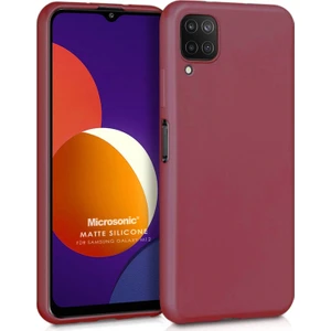 Matte Silicone Samsung Galaxy M12 Kılıf Mor