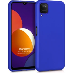 Matte Silicone Samsung Galaxy M12 Kılıf Mavi