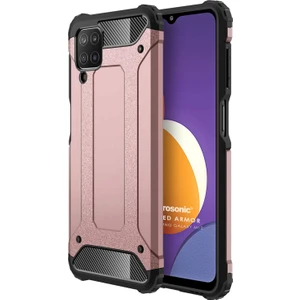 Samsung Galaxy M12 Kılıf Rugged Armor Rose Gold