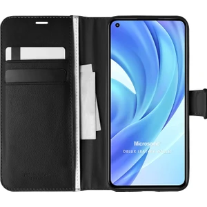 Xiaomi Mi 11 Lite Kılıf Delux Leather Wallet Siyah