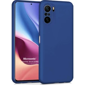 Matte Silicone Xiaomi Redmi K40 Kılıf Lacivert