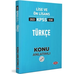 Data Yayınları 2022 KPSS Lise ve Ön Lisans Türkçe Konu Anlatımlı