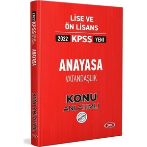 Data Yayınları 2022 KPSS Lise ve Ön Lisans Anayasa Vatandaşlık Konu Anlatımlı