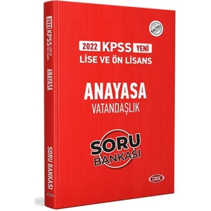 Data Yayınları 2022 KPSS Lise ve Ön Lisans Anayasa Vatandaşlık Soru Bankası