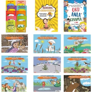 Ata Yayıncılık Cin Ali 10'lu Kitap Seti + 1. Sınıflar Için Uygulamalı Hızlı Okuma Teknikleri + 1. Sınıflar Için Oku Anla Cevapla + 9'lu En Eğlenceli Öykü Dizisi Özel Serisi