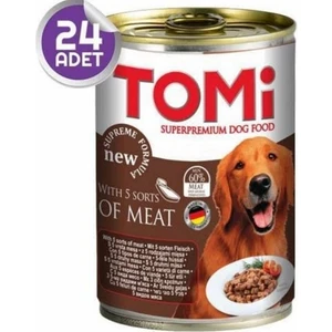 5 Çesit Kırmızı Etli Köpek Konservesi 400 gr x 24 Adet