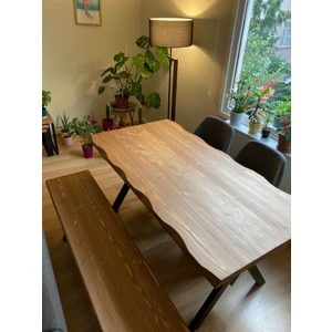 Masif Doğal Ahşap Mutfak Masası 180x85x76 cm