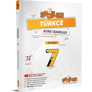 Spoiler Yayınları 7.sınıf Türkçe Soru Bankası