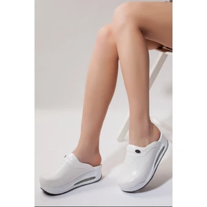 Blue Ortopedi Beyaz  Airmax Taban Sabo Terlik