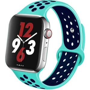 44-46 mm Akıllı Saatler Için 22 mm Delikli Silikon Kordon Kayış - KY13