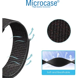 Realme Watch S Için Cırtlı Kumaş Kordon Kayış - KY17