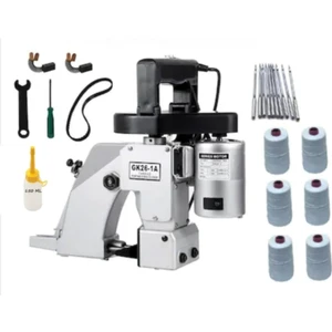 GK261A Çuval Ağzı Dikiş Dikiş Dikme Kapama Makinası Yağ Iplik Set