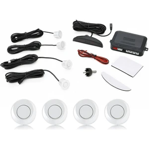 Dijital Ekranlı Araç Park Sensörü Ses Ikazlı 4 Sensörlü Beyaz