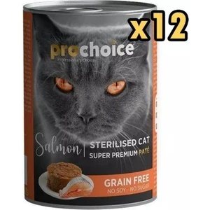 Pro Choice Sterilised Somonlu Kısırlaştırılmış Kedi Konservesi 400 gr x 12