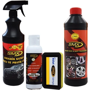 Demirtozu & Jant Temizleyici - Seramik Katkılı Hızlı Cila - 3'ü1 Arada Hare Giderici & Boya Koruma & Cila ( 100 ml )