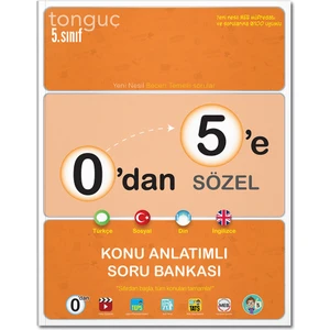 Tonguç Akademi 0´dan 5´e Sözel Konu Anlatımlı Soru Bankası