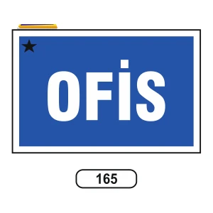 Ofis Uyarı Ikaz Levhası 175 x 25 cm