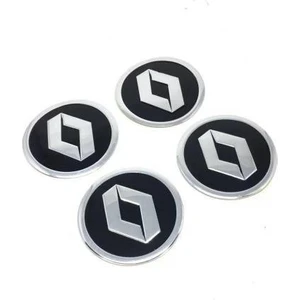 Renault Jant Göbeği Sticker Yapıştırma 60 mm