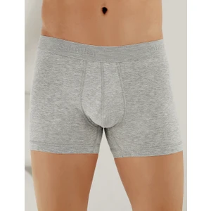 6 Lı Paket Likralı Boxer Gri ME031