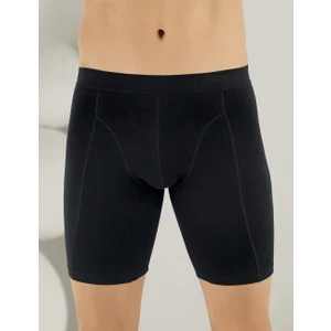 Likralı Uzun Boxer Siyah ME114